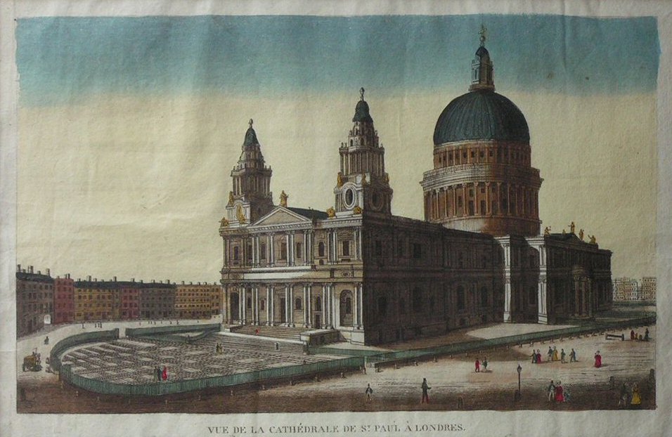 Print - Vue de la Cathedrale de St. Paul a Londres.